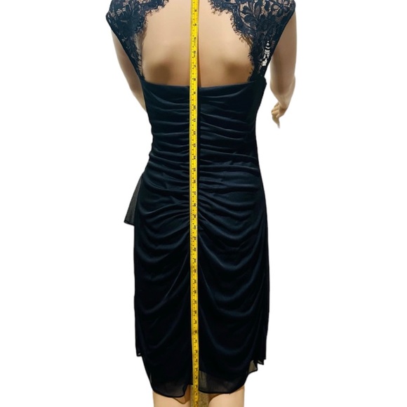 EUC Sleeveless Dress Lace at Front & Back,Black,Size 10 - Picture 9 of 13